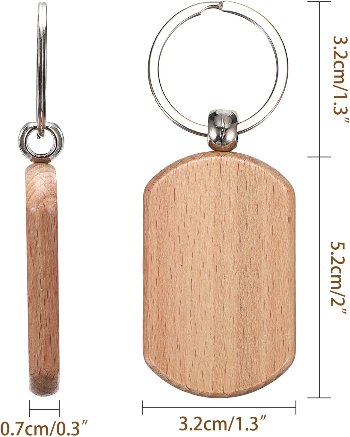 Key chains wood