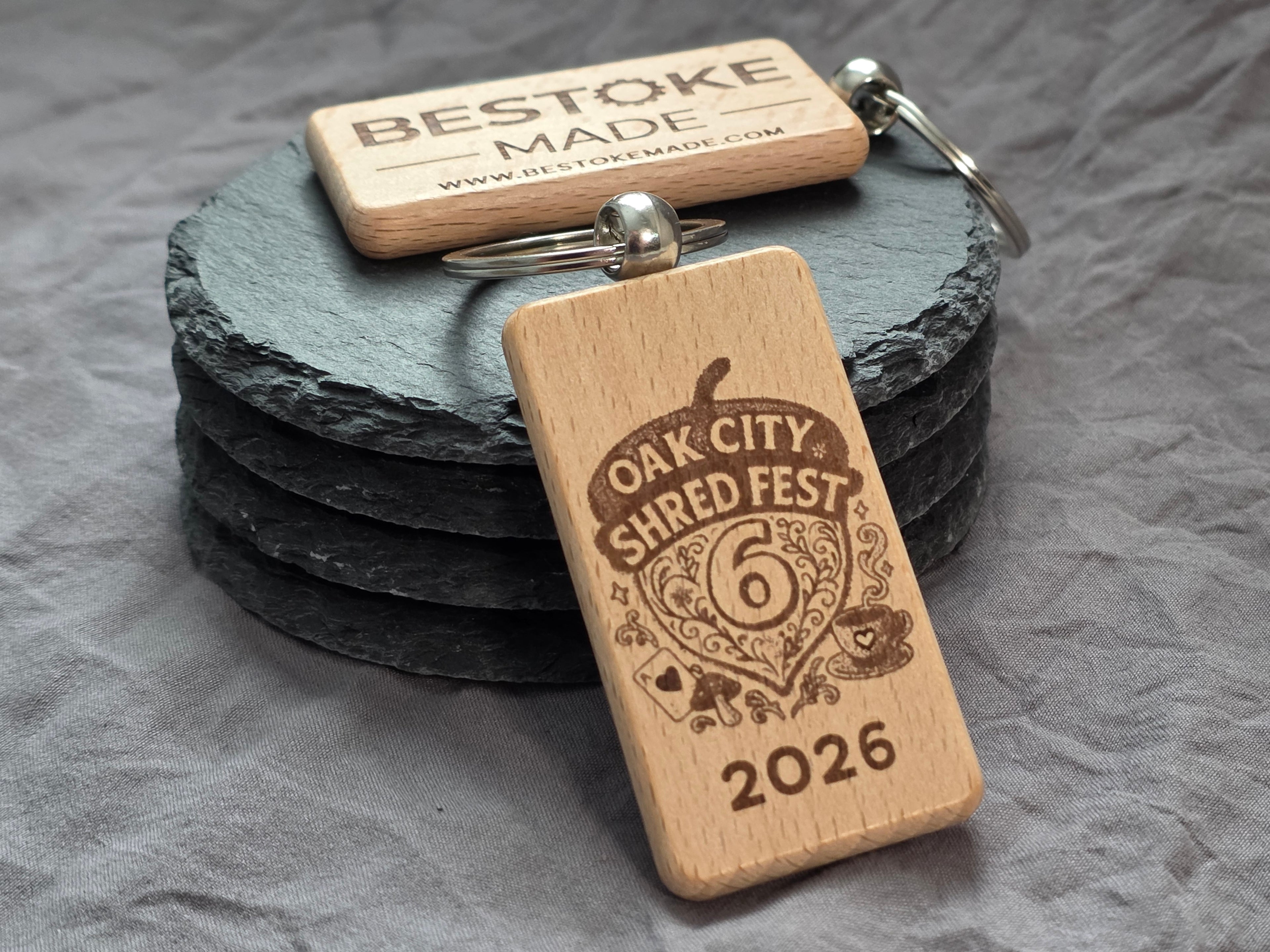 Key chains wood